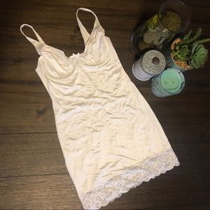 White Lace Slip Dress